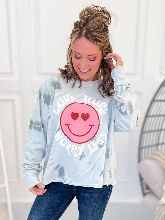 Love More worry Less Graphic Tee