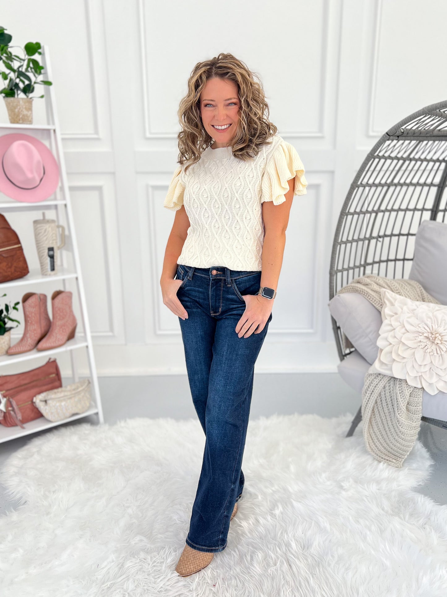 Set The Standard - Judy Blue Non Distressed Straight Leg Jean