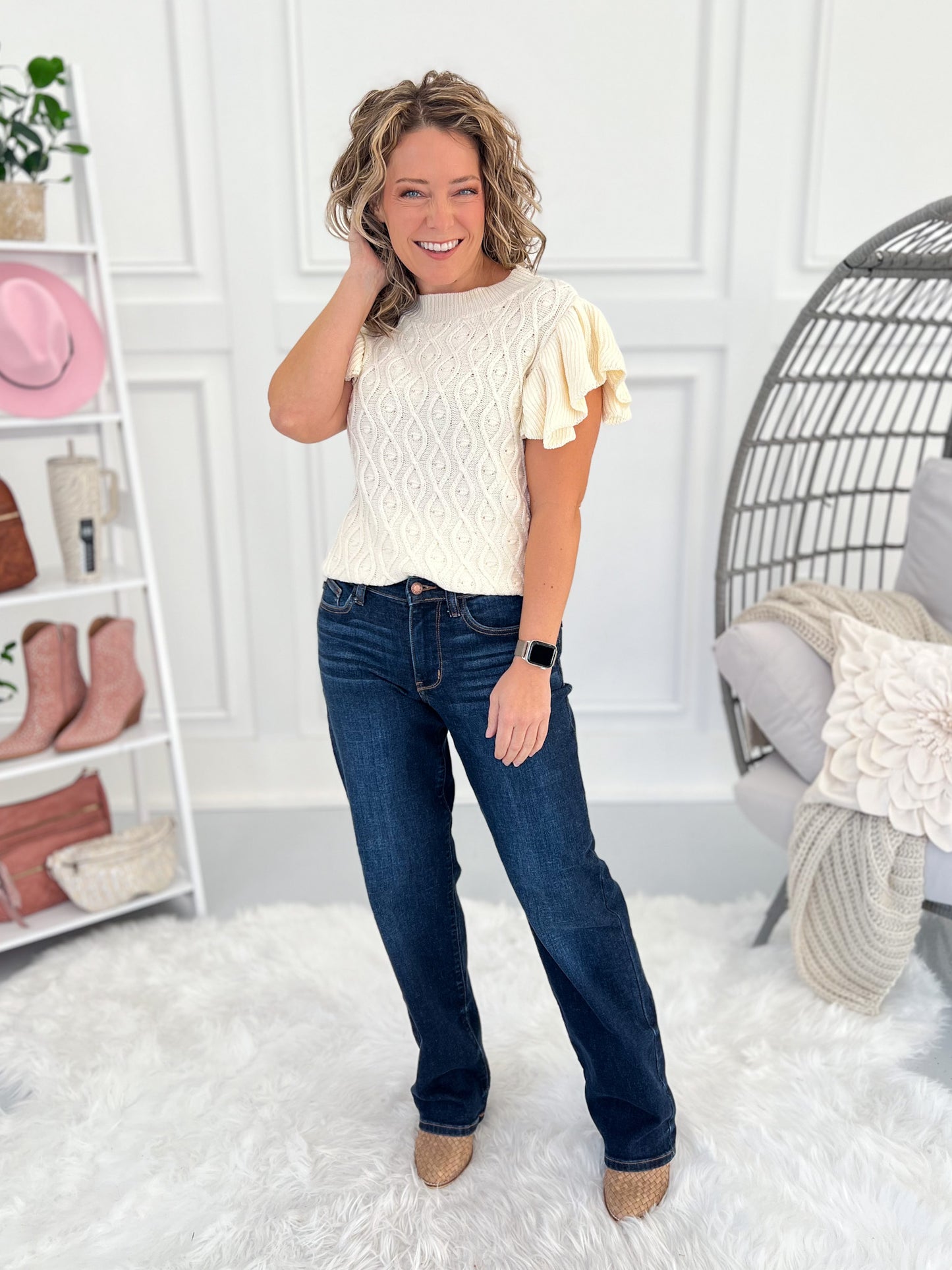 Set The Standard - Judy Blue Non Distressed Straight Leg Jean