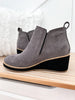 Corky's Tomb Wedge - Grey Suede