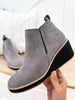 Corky's Tomb Wedge - Grey Suede