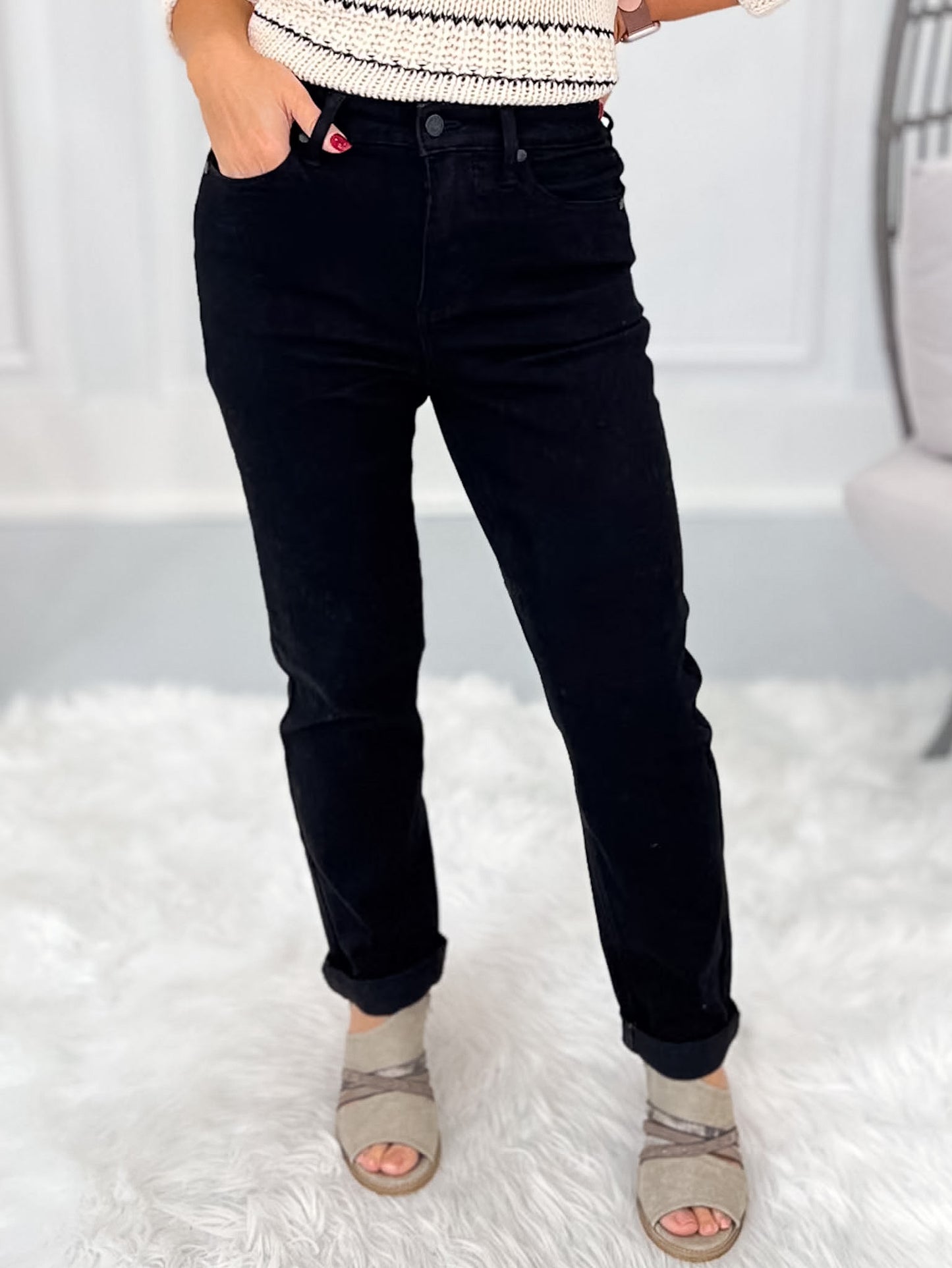 Girl Talk - Judy Blue Black Girlfriend Jean