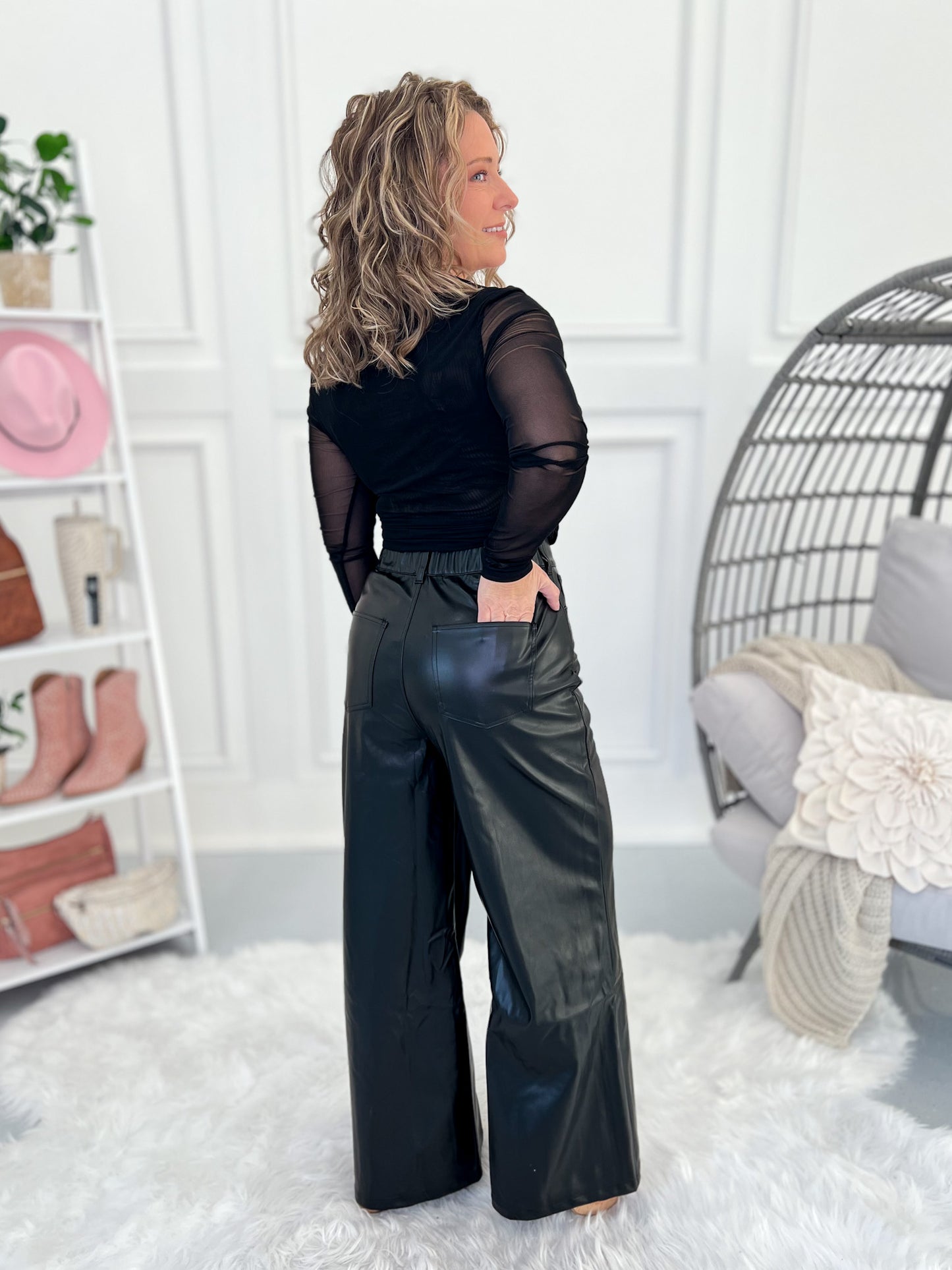 Worked Things Out Pleather Pants