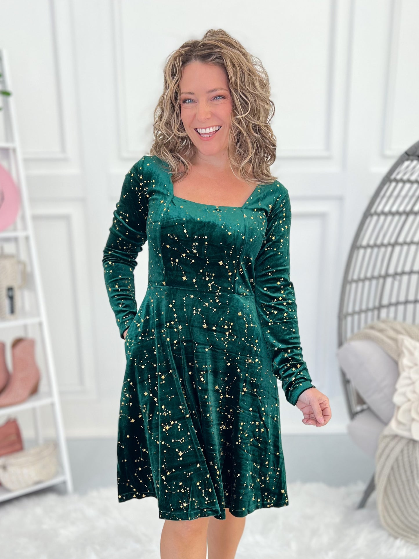 Follow The Stars Dress - Green