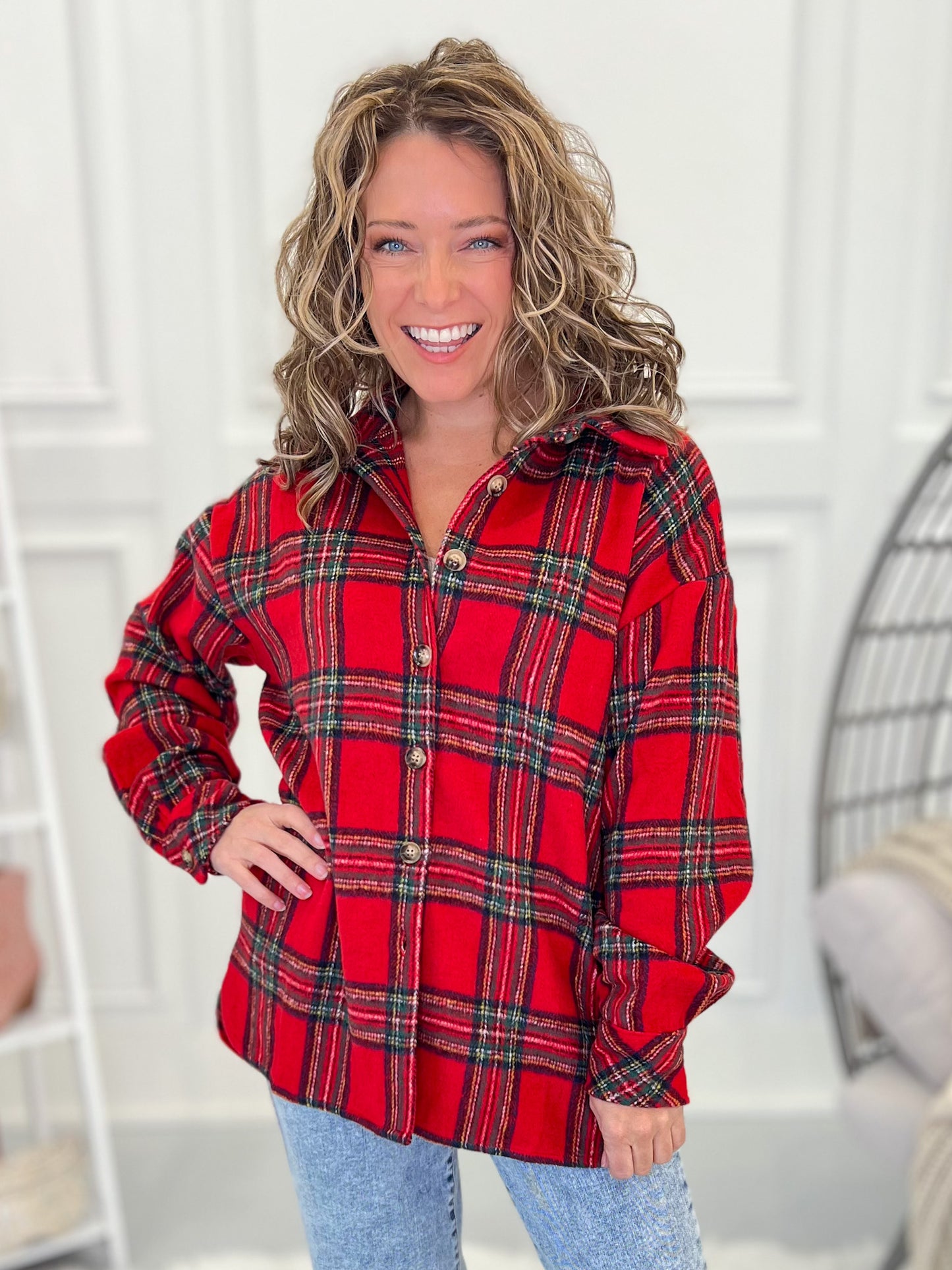 Back To The Grind Button Up Top