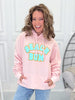 Beach Bum Varsity Glitter Hoodie