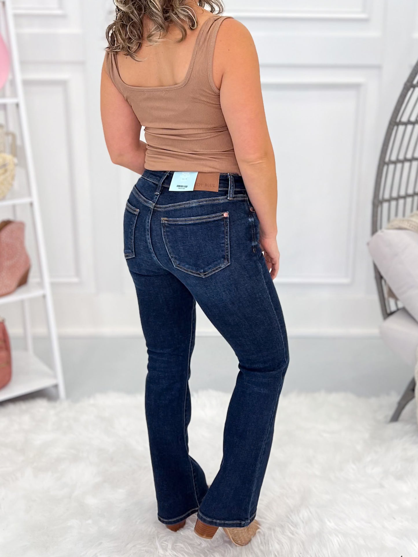 Go Shorty - Judy Blue PETITE Dark Bootcut Jean