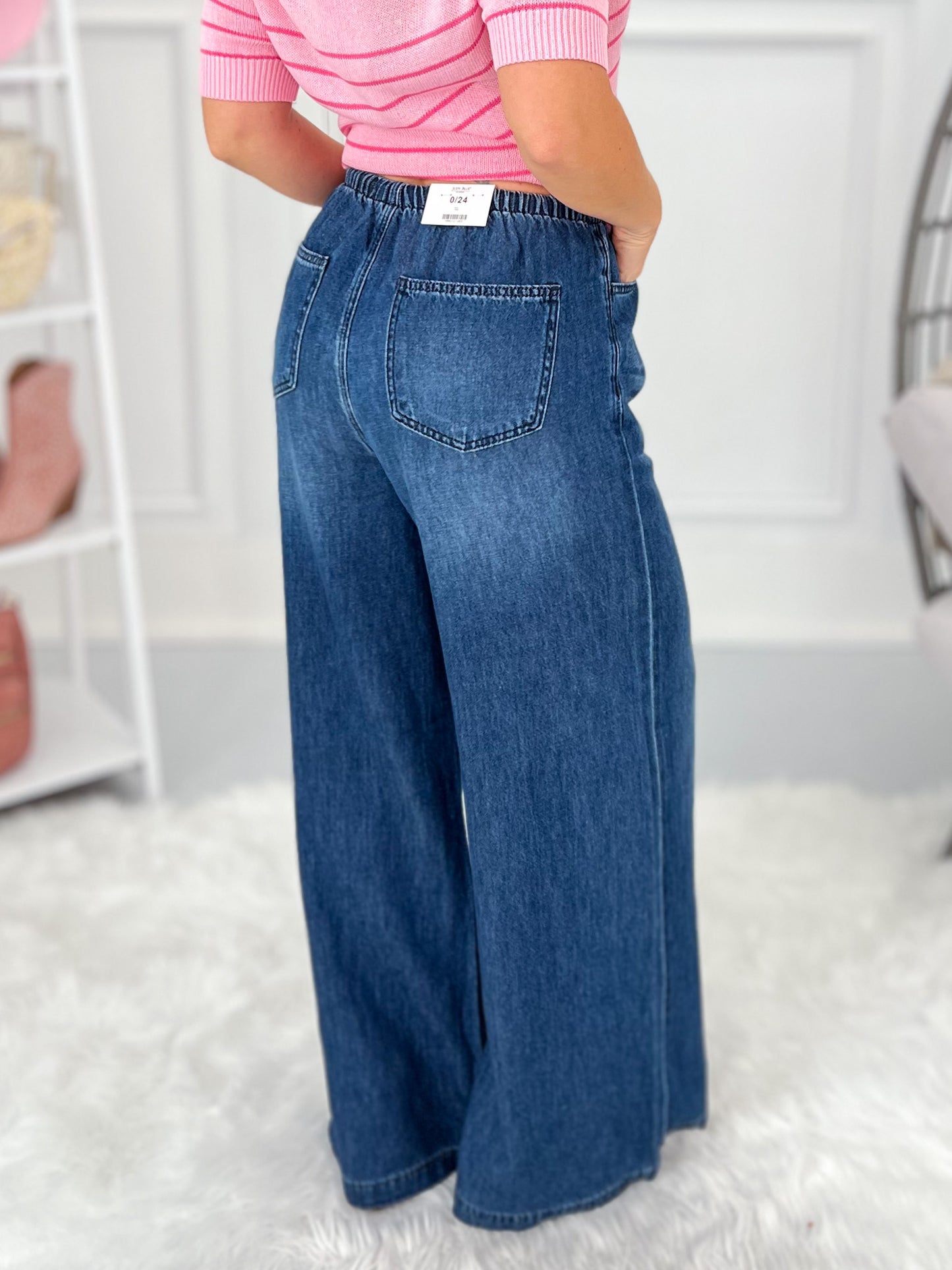 Just A Breeze - Judy Blue Featherweight Palazzo Jean