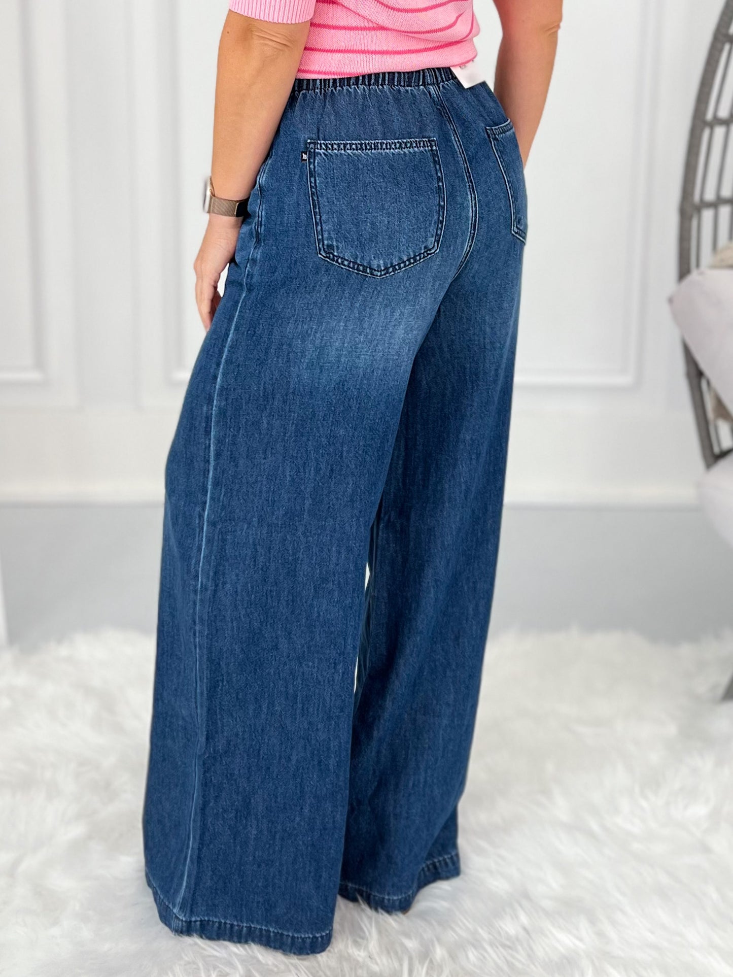 Just A Breeze - Judy Blue Featherweight Palazzo Jean