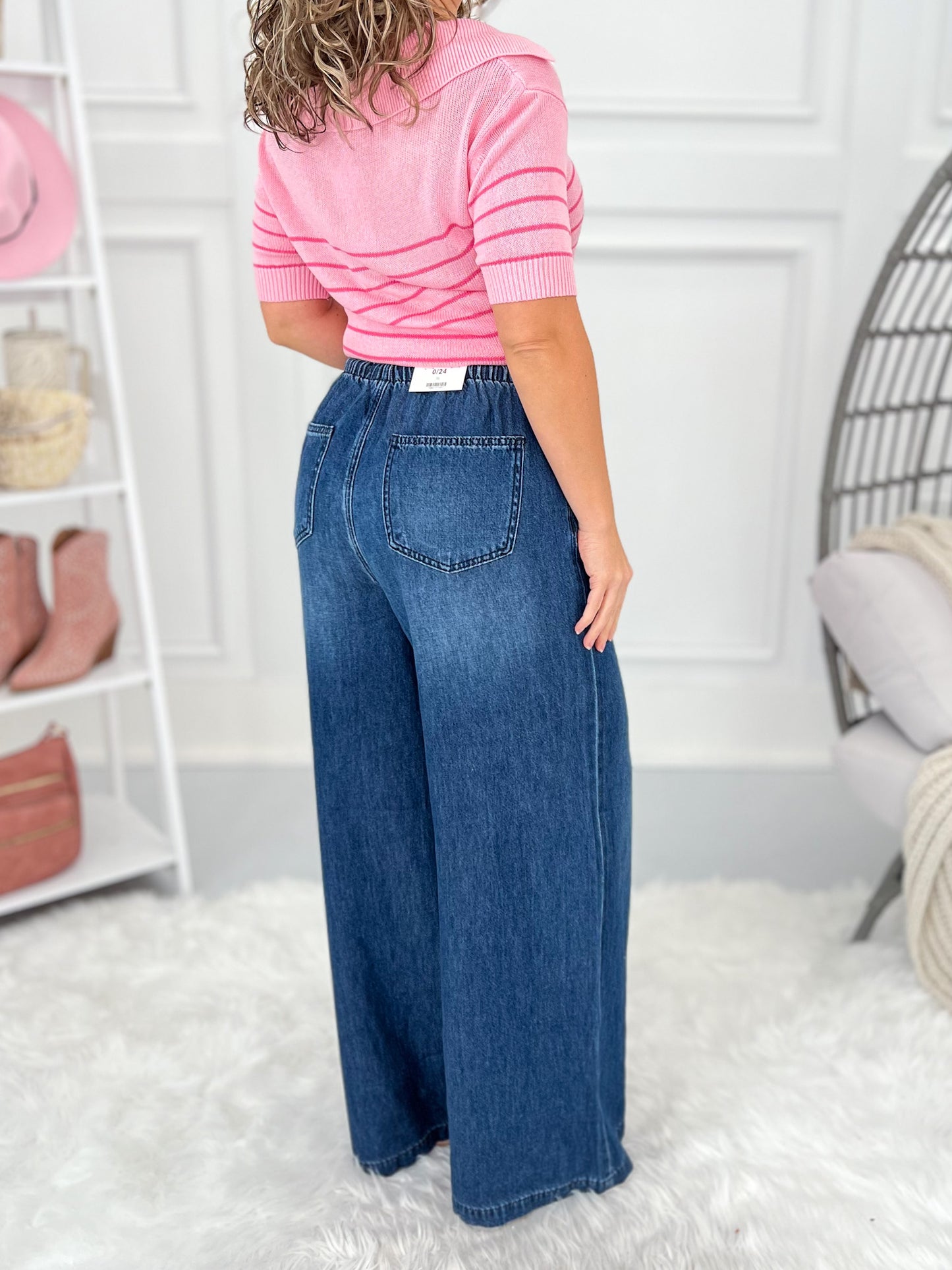 Just A Breeze - Judy Blue Featherweight Palazzo Jean