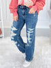 Worn Wild - Judy Blue Heavy Destroyed Straight Leg Jeans