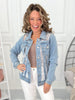 Long Lasting Bloom Mesh Denim Jacket