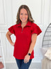 Follow My Lead Quarter Zip Top