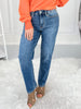 A Step Ahead - Judy Blue Ankle Straight Leg Jean
