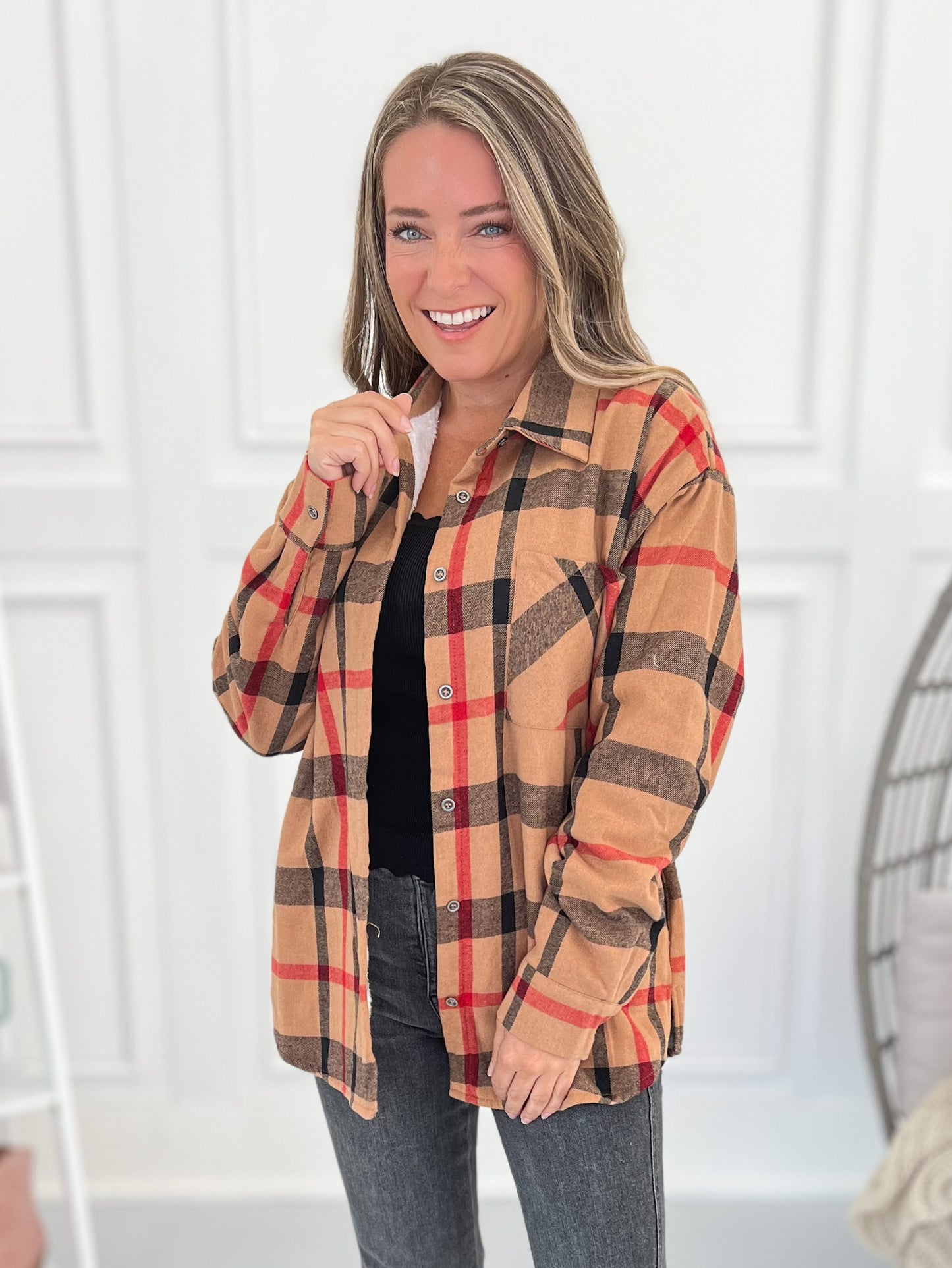 Need A Smore Flannel Button Up