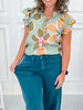 Teal Appeal - Judy Blue Wide Leg Utility Jean