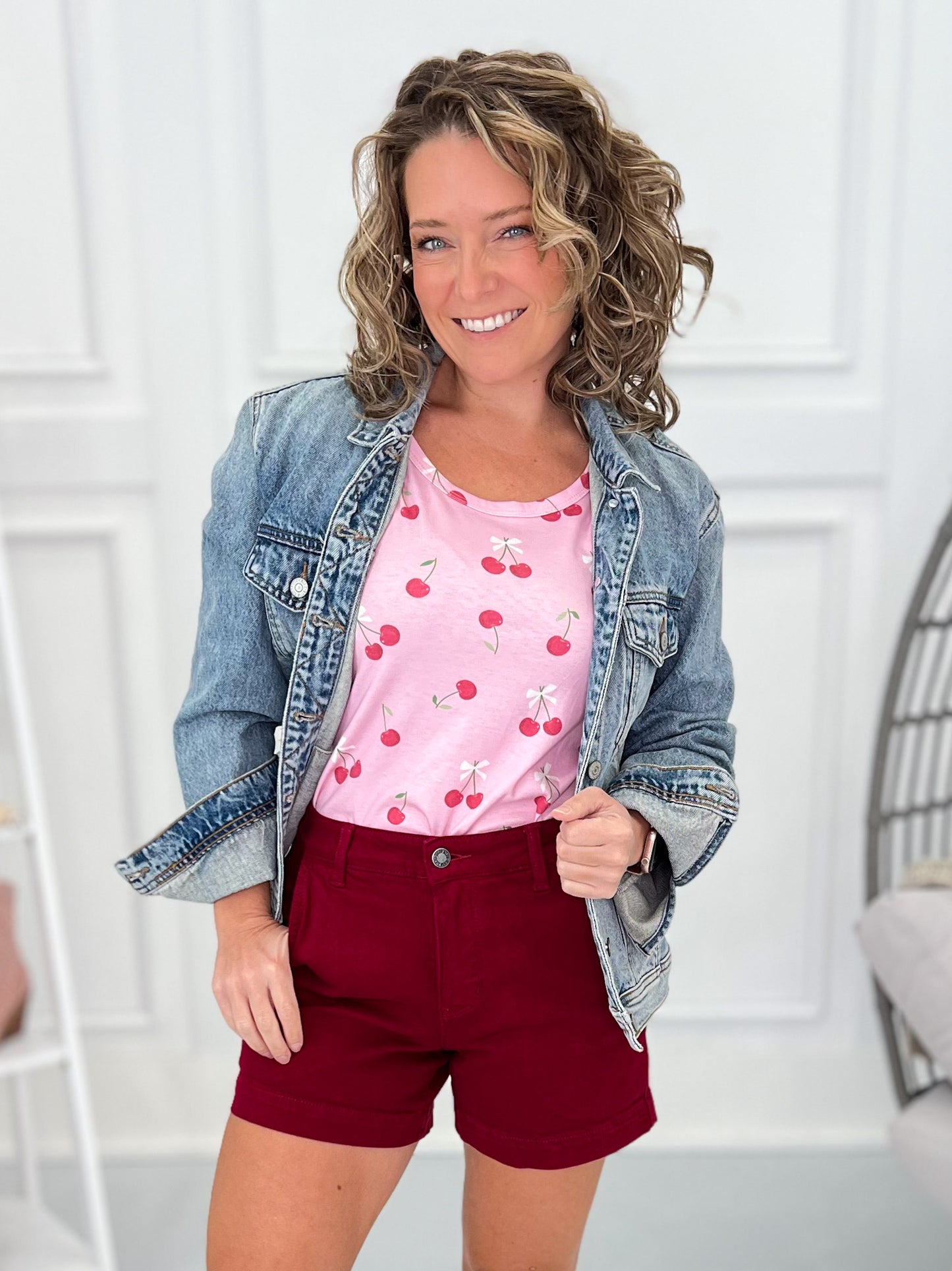 I Heart You - Judy Blue Tummy Control Heart Pocket Trouser Shorts