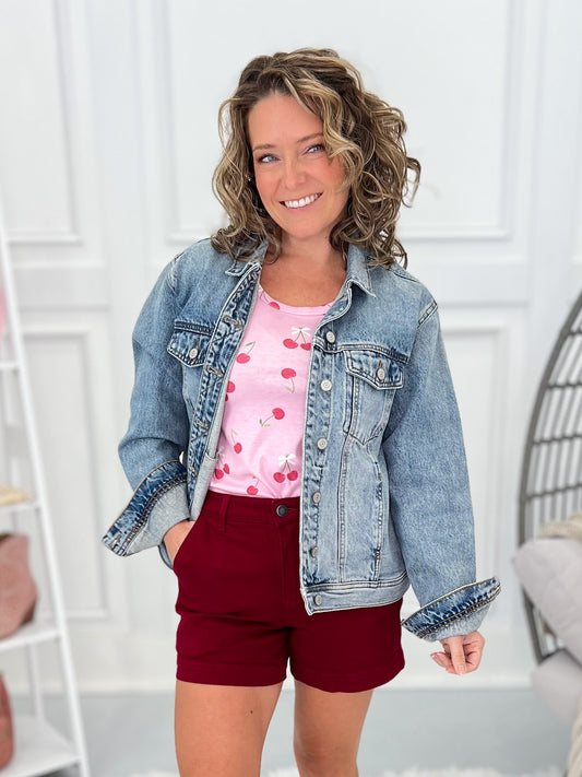 In True Form - Judy Blue Rigid Magic Denim Jacket