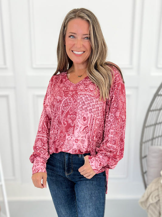 Paisley Patterns Top - Final Sale