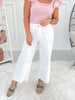 White Noise - Judy Blue Cropped Wide Leg Jean