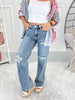 Be Kind, Rewind - Judy Blue Distressed 90's Straight Leg Jean