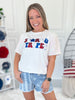 Stars Stripes Sparkle Graphic Tee