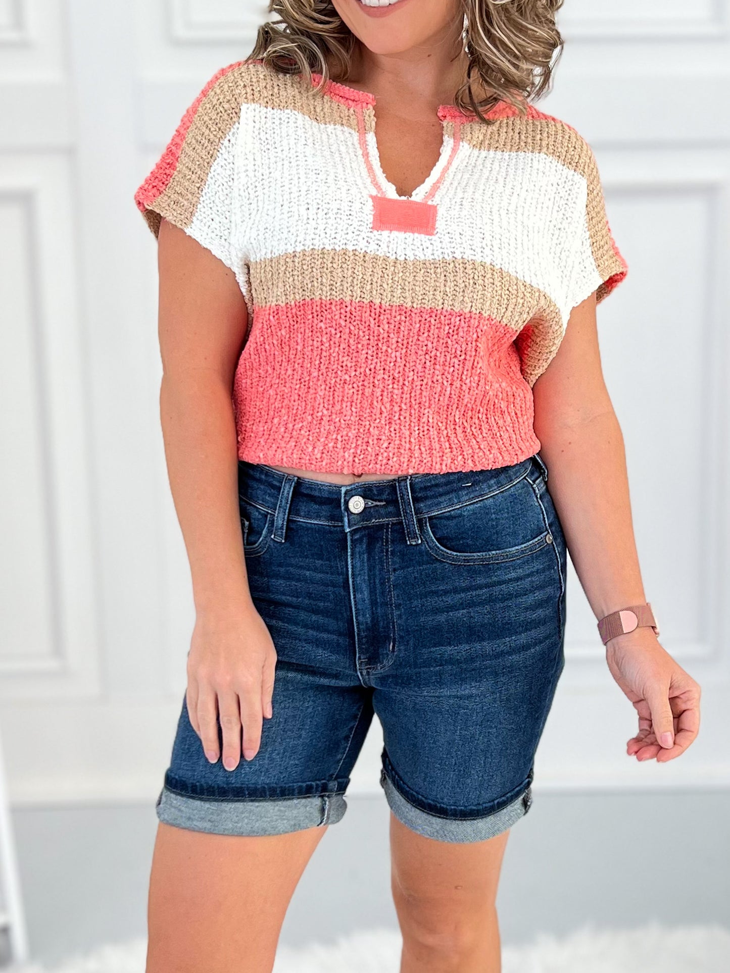 Sunny Side - Judy Blue Non-Distressed Bermuda Shorts