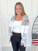 Colorblock Full Zip Hoodie - Camo
