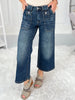 The Blueprint - Judy Blue Utility Patch Pocket Wide Leg Cropped Jean