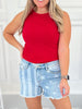 Faded Spirit - Judy Blue Stars & Stripes Frayed Hem Shorts