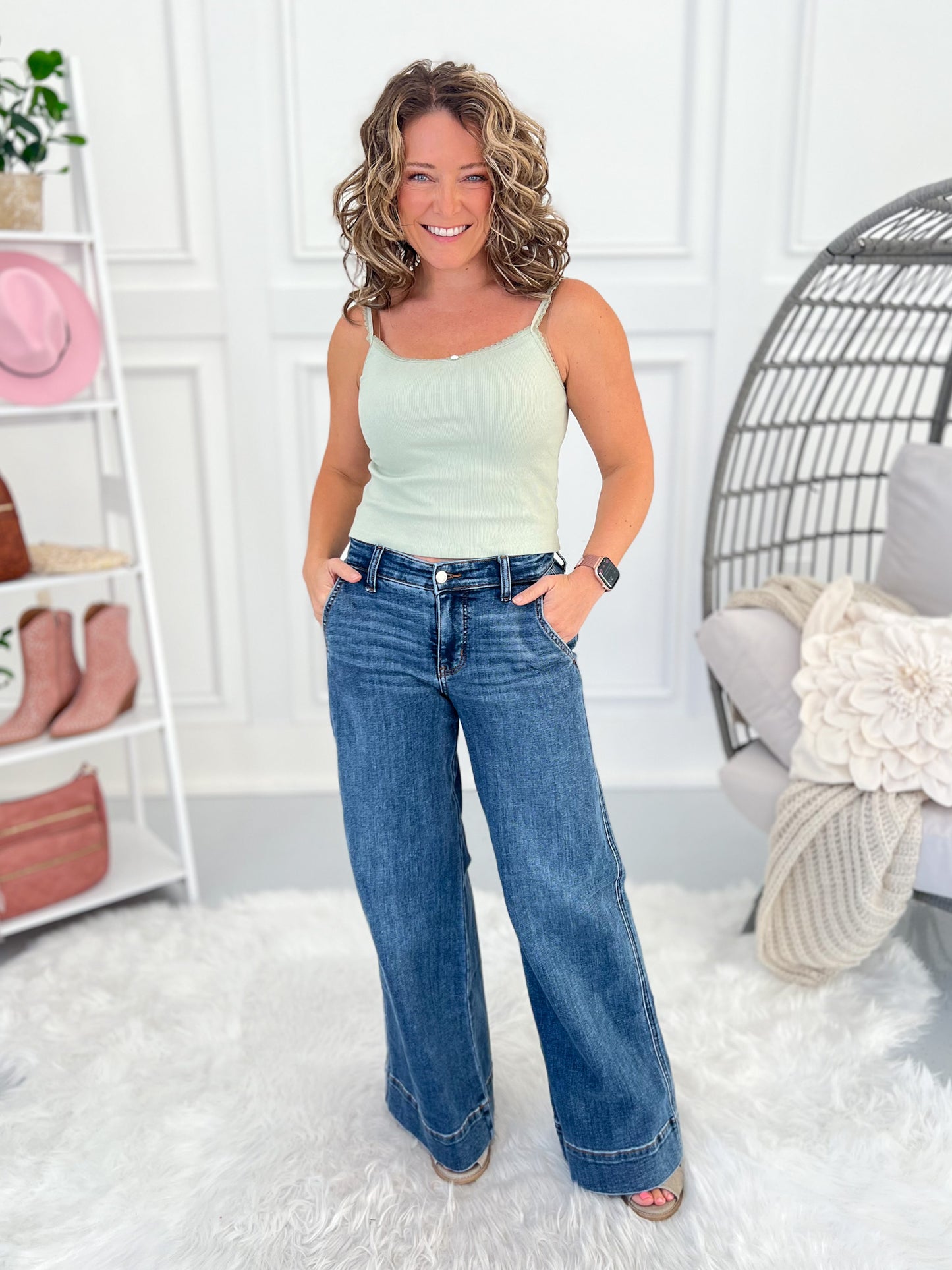 Little Legend - Judy Blue PETITE Retro Wide Leg Jean