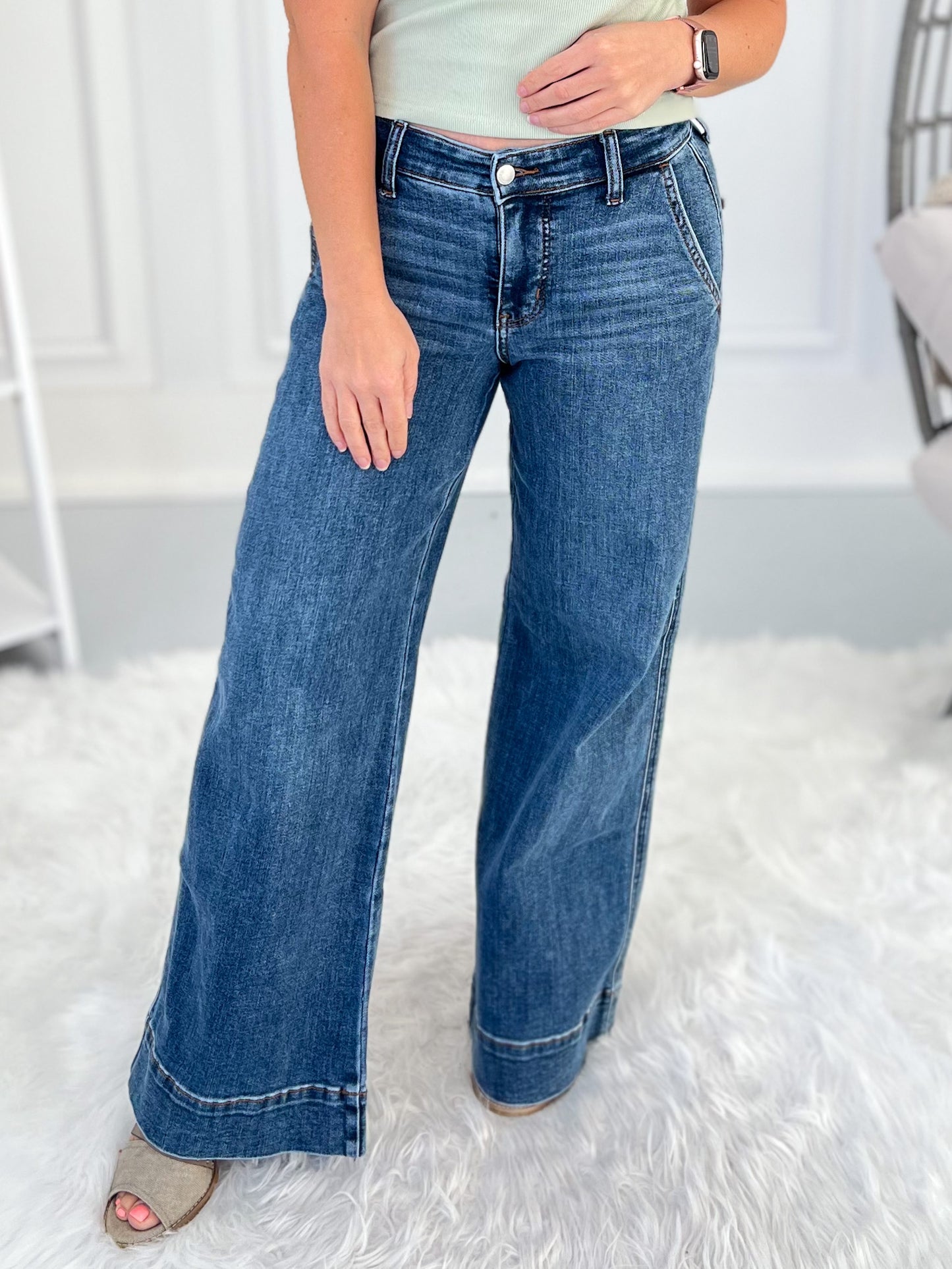 Little Legend - Judy Blue PETITE Retro Wide Leg Jean