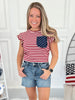 Starry Skies - Judy Blue Star Detail Shorts