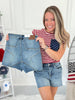 Starry Skies - Judy Blue Star Detail Shorts