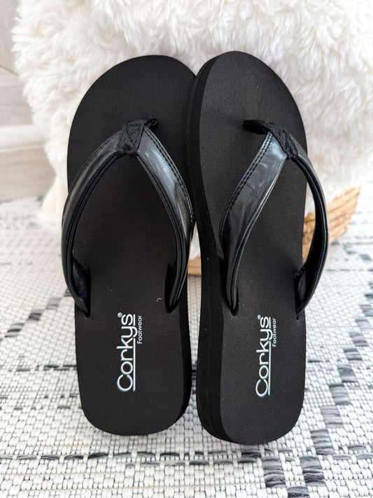 Corky's Summer Plans Sandal - Black