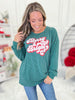 Ribbed Sequin Merry & Bright Crewneck