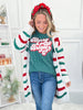 Ribbed Sequin Merry & Bright Crewneck