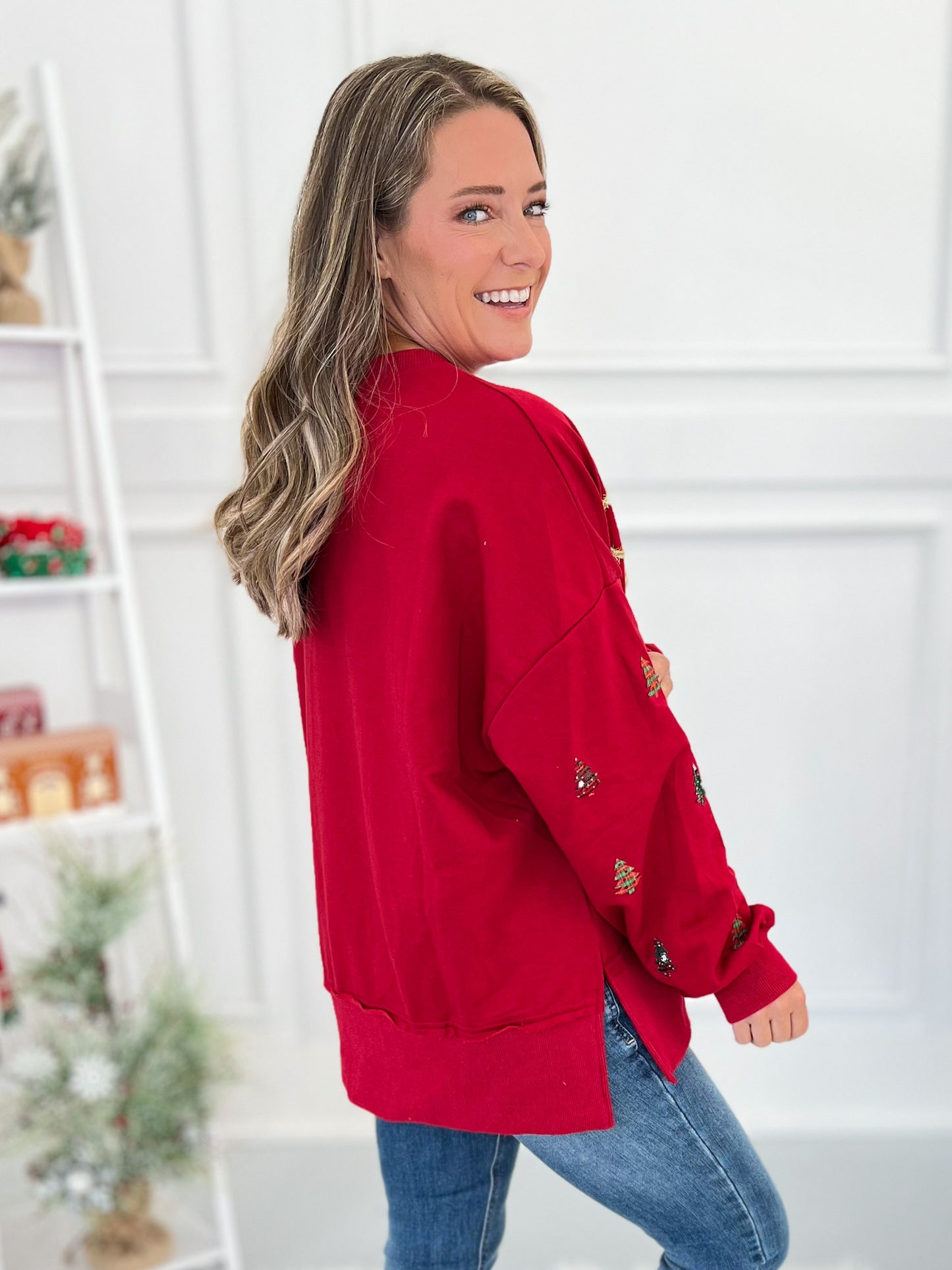 Santa Baby Sparkle Patch Sweatshirt