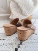 Corky's Wine And Dine Wedge - Washed Bronze Metallic