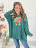 Ribbed Sequin Nutcracker Crewneck