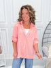 Good Times Rolling Button Up Top