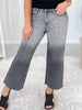 Grey Area - Judy Blue Vintage Crop Wide Leg Jean