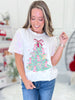 Boots & Bows Christmas Tree Graphic Tee - Final Sale