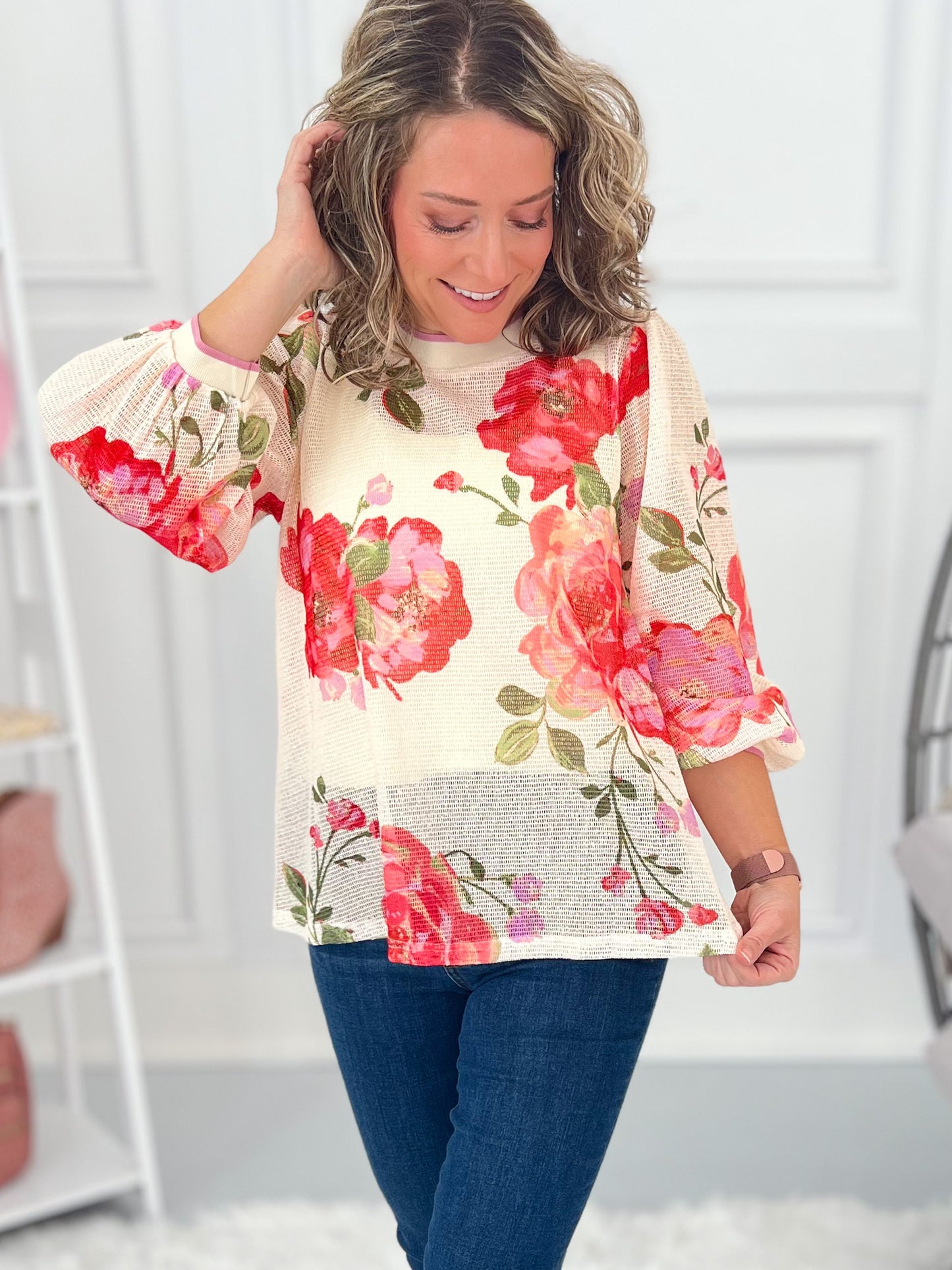 Sure Is A Vibe Mesh Top