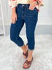 On Repeat - Judy Blue Cuffed Capri