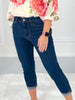 On Repeat - Judy Blue Cuffed Capri