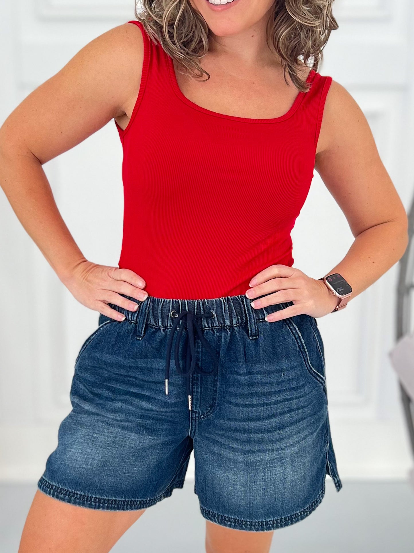 Float Your Boat - Judy Blue Featherweight Baggy Pull On Shorts