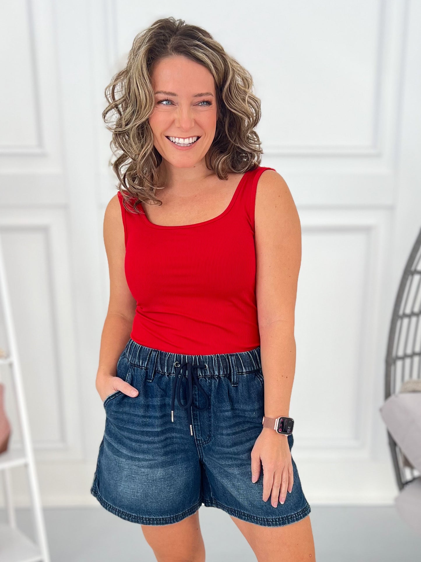 Float Your Boat - Judy Blue Featherweight Baggy Pull On Shorts