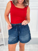 Float Your Boat - Judy Blue Featherweight Baggy Pull On Shorts