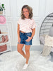 Off Duty - Judy Blue Fray Hem Shorts